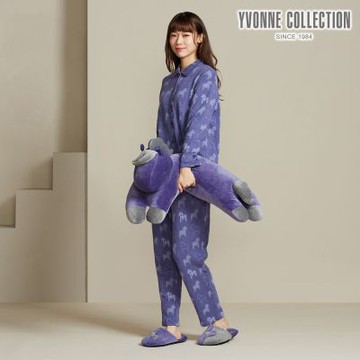 YVONNE 冰島馬彎型抱枕-星光紫