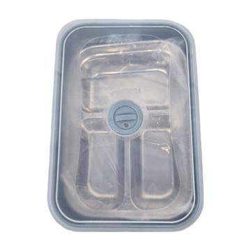 BUBUCook SUS304不鏽鋼隔熱餐盒 附蓋 台灣製  群青藍  1個