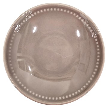 醇色浮雕3.75寸味碟 磚紅色  1個