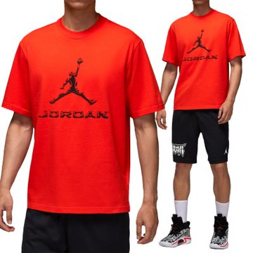 Nike As J Df Jd Sprt Brnd Ss Crew 男款 橘紅色 棉質 舒爽 短袖 HQ9092-891