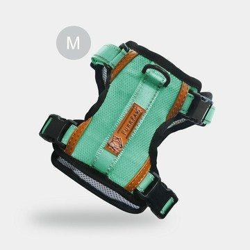 PurrPaw 呼嚕抱抱｜Pawfect-Fit! 寵物胸背帶(M)-薄荷綠