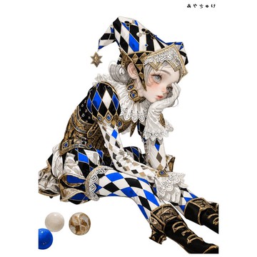 【6 月新品】07-135-0010 人物貼紙 馬戲團風格