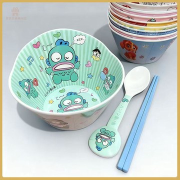 💠台灣出貨💠兒童餐具套裝1到3歲食品級碗勺筷學生食堂專用碗防摔三件套高顏值