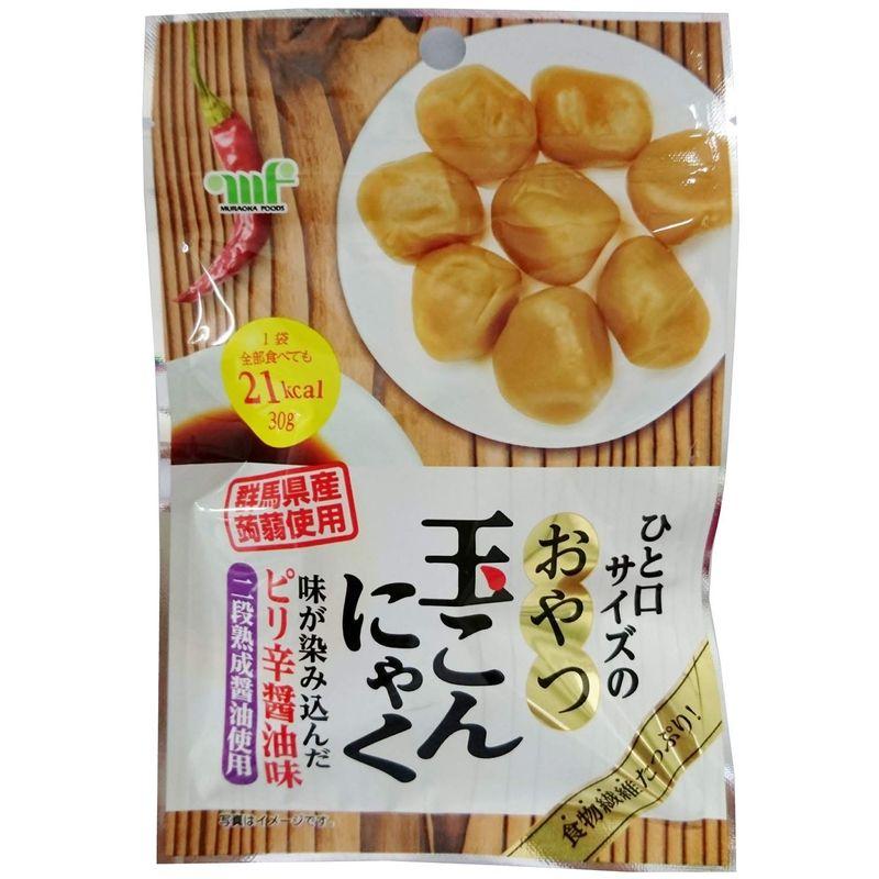 村岡食品 おやつ玉こんにゃく ピリ辛醤油味 30g×10袋