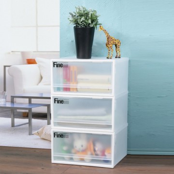 KEYWAY 聯府 寬40cm FINE 單抽式整理箱20L-3入