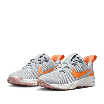 NIKE 運動鞋 童鞋 中童 兒童 STAR RUNNER 4 NN PS 灰橘 DX7614-008