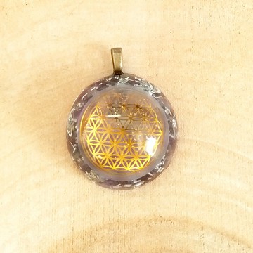 【宇能】寵物奧根吊飾 生命之花 紫晶 鎮定安神