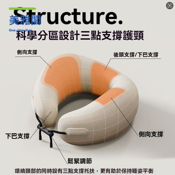 飛機枕 頭枕 護頸枕 EVERYTHINK頸枕U型旅行枕飛機枕脖子頭枕護頸脖枕眼罩睡覺套裝 八折減免 特價出 快速出貨