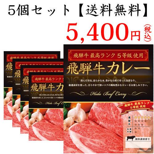 ◆飛騨牛最高ランク5等級使用飛騨牛カレー 200g×5個◆