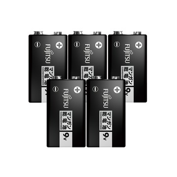 富士通 日本同步版 碳鋅電池9V 4+1入