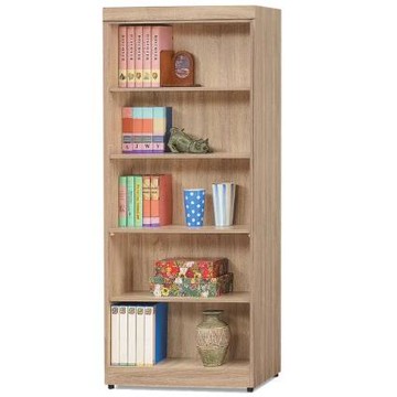 ASSARI-法蘭克木芯板2.7尺開放書櫃(寬80x深32x高185c