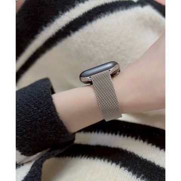 【現貨｜1-11代可用】多色可選 米蘭細款不鏽鋼錶帶適用Apple WatchS10 SE3 42 41 40 46mm