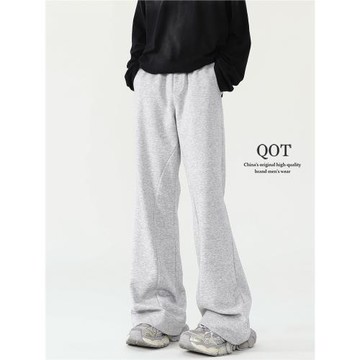 衛褲男2026春季新款寬松cleanfit微喇休閑長褲潮牌慵懶拖地褲子