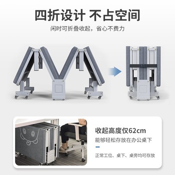 折疊床四折辦公室午睡單人家用簡易便攜躺椅午休陪護多功能行軍床