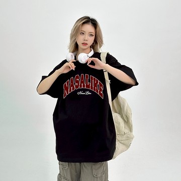 美式重磅純棉短t 250g厚磅短袖 oversize寬鬆短袖 落肩短t 復古字母印花短袖T恤 情侶款短袖上衣 男女同款