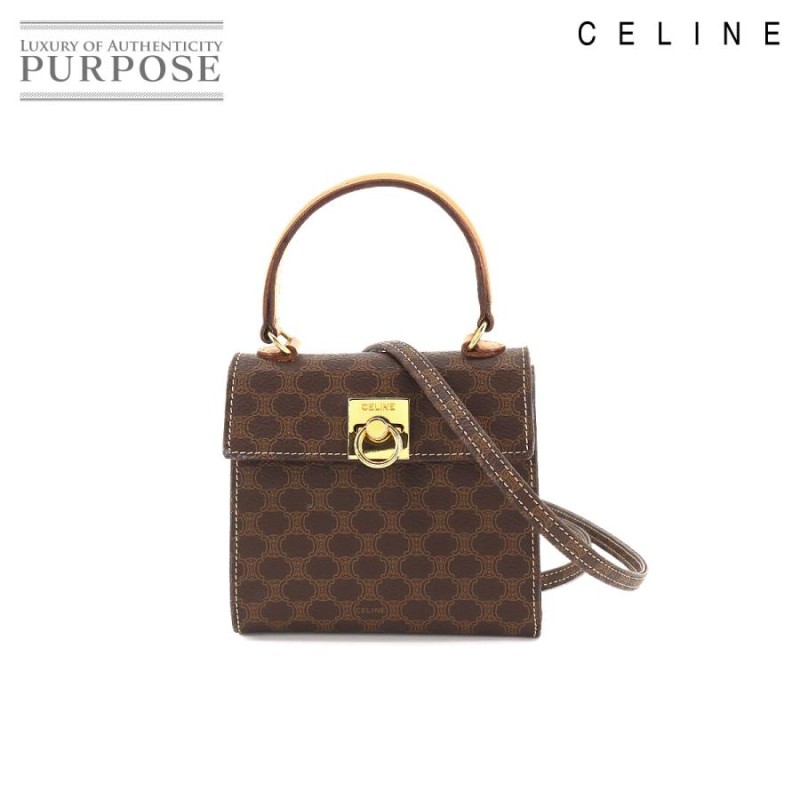 新品同様 セリーヌ CELINE マカダム柄 2way ミニ ハンド ショルダー