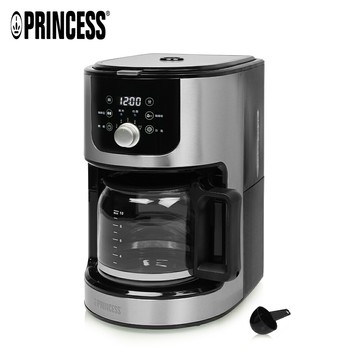 【PRINCESS｜荷蘭公主】1.2L全自動美式研磨咖啡機 246015(贈304不鏽鋼鍋)【三井3C】