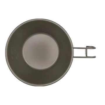 Outdoor Base 野夫炊煙 隨行鈦碗 300ml  尺寸12.6cm x 4.5cm  純鈦厚0.4mm  固定掛鉤式把手  1個  OB-27333