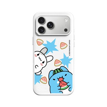 iPhone 17 Pro Max SolidX 白 - 貓貓蟲咖波 Bugcat Capoo - 咖波的西瓜午後