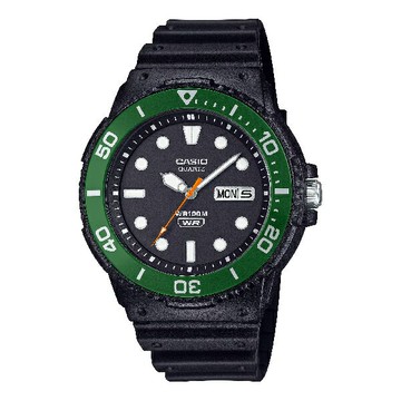 CASIO卡西歐 MRW-230H-1E3V 海洋風格旋轉錶圈腕錶 綠色可樂圈 44.6mm｜樂天全館特惠中★指定刷卡回饋10%