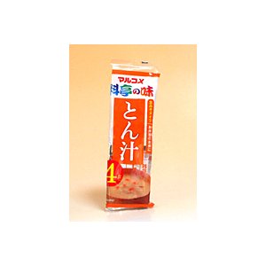 ★まとめ買い★　マルコメ　即席生みそ汁　料亭の味　とん汁4食　×12個