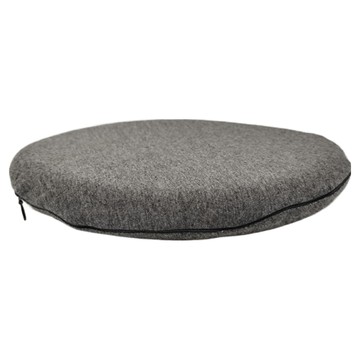 無印風圓形舒適記憶棉坐墊 加厚彈力棉面料 隱形拉鍊設計  30 x 30cm  鐵灰色