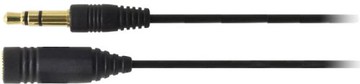 Headphone extension cord AT3A45ST / 0.5 BK