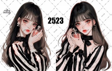 original sticker no.2523 人物貼紙 原創貼紙 原創人物貼紙 裝飾貼紙 cotton melody