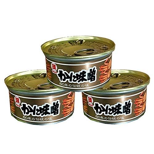 かにみそ・1缶100g入り×3缶セット、マルヨ食品・日本酒のあてに寿司・パスタ・味噌汁・ラーメン・焼物・炒め物に