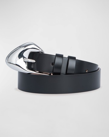 Moore Semi-Patent Leather Belt