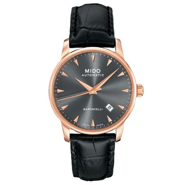 MIDO美度 官方授權 BARONCELLI永恆系列 典雅機械腕錶 聖誕節 禮物 送禮 38mm/ M86003134