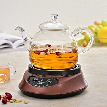 養生壺全自動加厚玻璃辦公室燒水壺1000ML電煮茶壺黑茶煮茶器600w