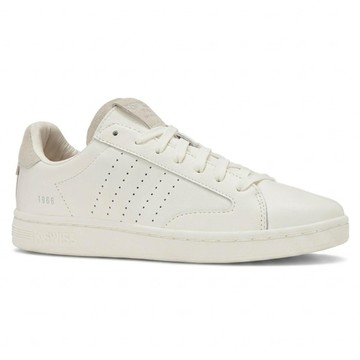 K-SWISS 男款 LOZAN KLUB LTH 運動鞋 07263-119-M  白色 + 灰色  28 cm