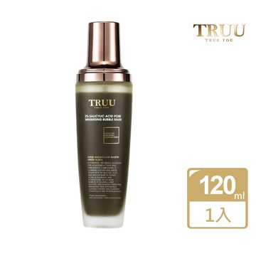 【TRUU 童】2%水楊酸毛孔緊緻泡泡面膜 120ML