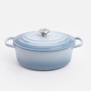 Le Creuset典藏橢圓鑄鐵鍋25cm-海岸藍