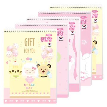 PENPIA 3000 女童印花素描本5件組 款式隨機  1組  36張  260 x 185mm