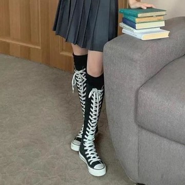 2023新款幫帆布鞋女內休閑鞋韓版百搭女式平跟鞋舞蹈拉鏈街舞鞋