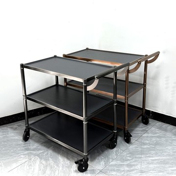 工廠現貨 免運 餐車 酒水車 送餐車 手推車 酒店餐車餐廳手推車推車高檔酒水茶水移動小推車三層不銹鋼蛋糕車特惠/開立發票 售後保障 特價出Z1220