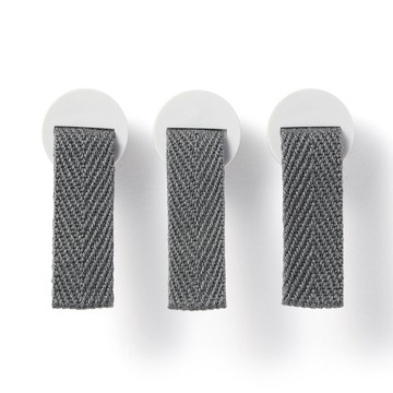 MUJI 檔案盒用方便拉環/3入組/灰