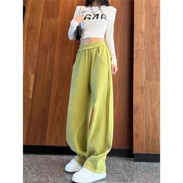 香蕉褲女2025秋冬裝新款寬松直筒拖地長褲子窄版闊腿休閑衛褲秋冬