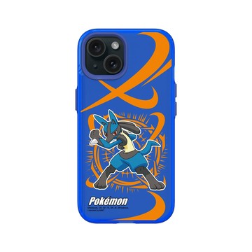 iPhone 15 Clear 激光藍 - 寶可夢 Pokemon - 戰鬥系列-路卡利歐