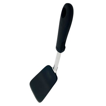 OXO 好好握彈性矽膠鍋鏟 黑色 芝麻  27.5x7x5.5cm  1支