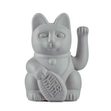 【預購】【DONKEY PRODUCTS】幸運繽紛招財貓 - 招財貓_灰色 15 cm (經典款)