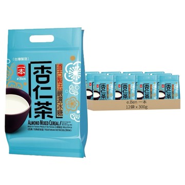 e.Ben 一本 冰糖杏仁茶 10包  300g  12袋