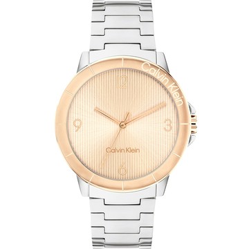 Calvin Klein 凱文克萊 CK Vivacious 直紋女錶-36mm(25100025)