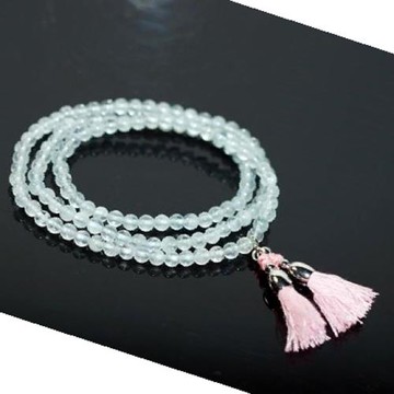 【喨喨飾品】海藍寶/流蘇/三月誕生石/幸福與永恆 A617