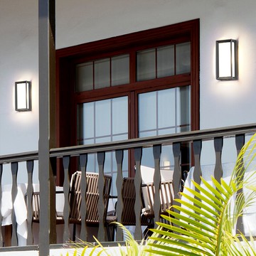 壁燈戶外陽臺防水LED庭院燈北歐現代簡約創意外墻室外大門樓梯燈