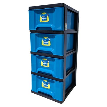 KEYWAY 聯府 亮彩四層櫃 VK40-1 935 x 460 x 400mm 108L  藍色  1個