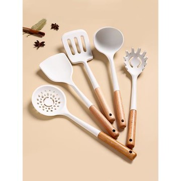 硅膠鏟不粘鍋專用鍋鏟食品級軟硅膠耐高溫白色炒菜鏟子煎鏟湯勺