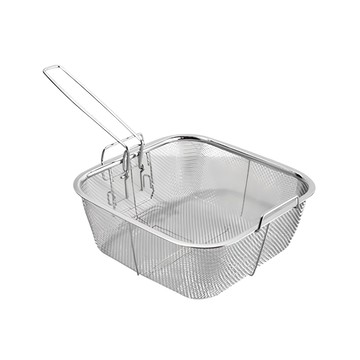 不鏽鋼折疊油炸過濾籃 清洗蔬菜水果  20 x 15 x 9cm  1個